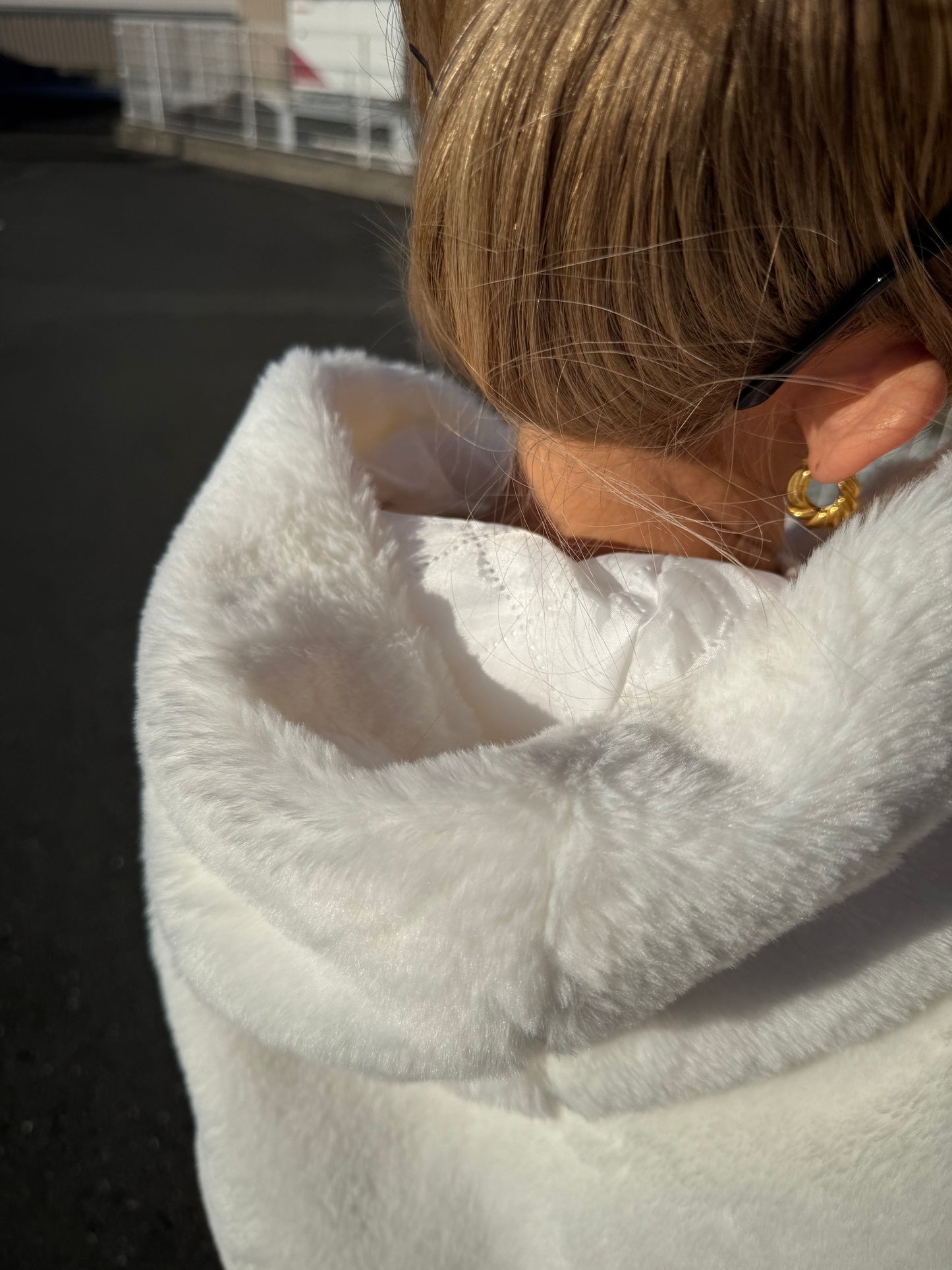 フード付きファージャケット DPB73491