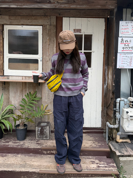 パープルストライプニット DPC01027