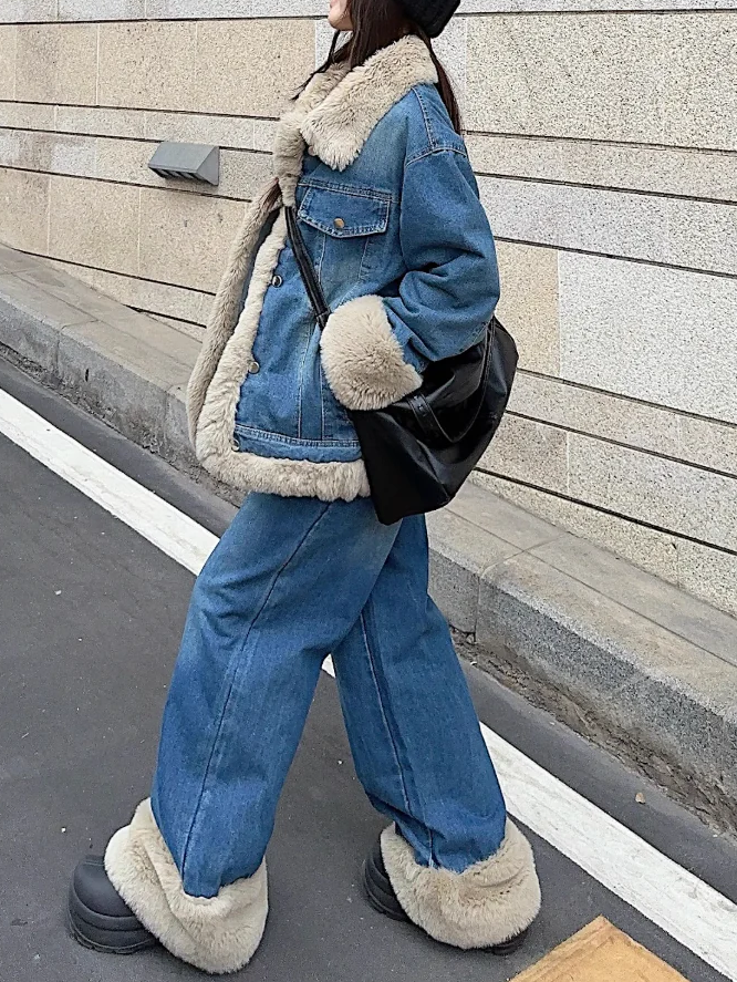 ファーデニムワイドパンツ DPB71632 – CRAMMY ファーデニムワイドパンツ DPB71632 – CRAMMY