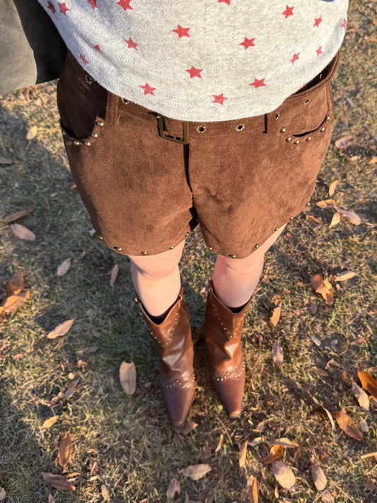 ブラウンショートパンツ DPC01008