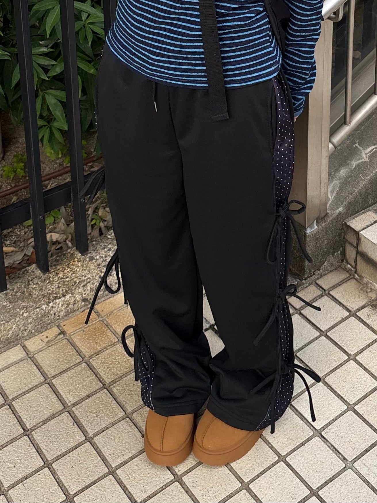 ラインドットリボンスウェットパンツ DPB89140