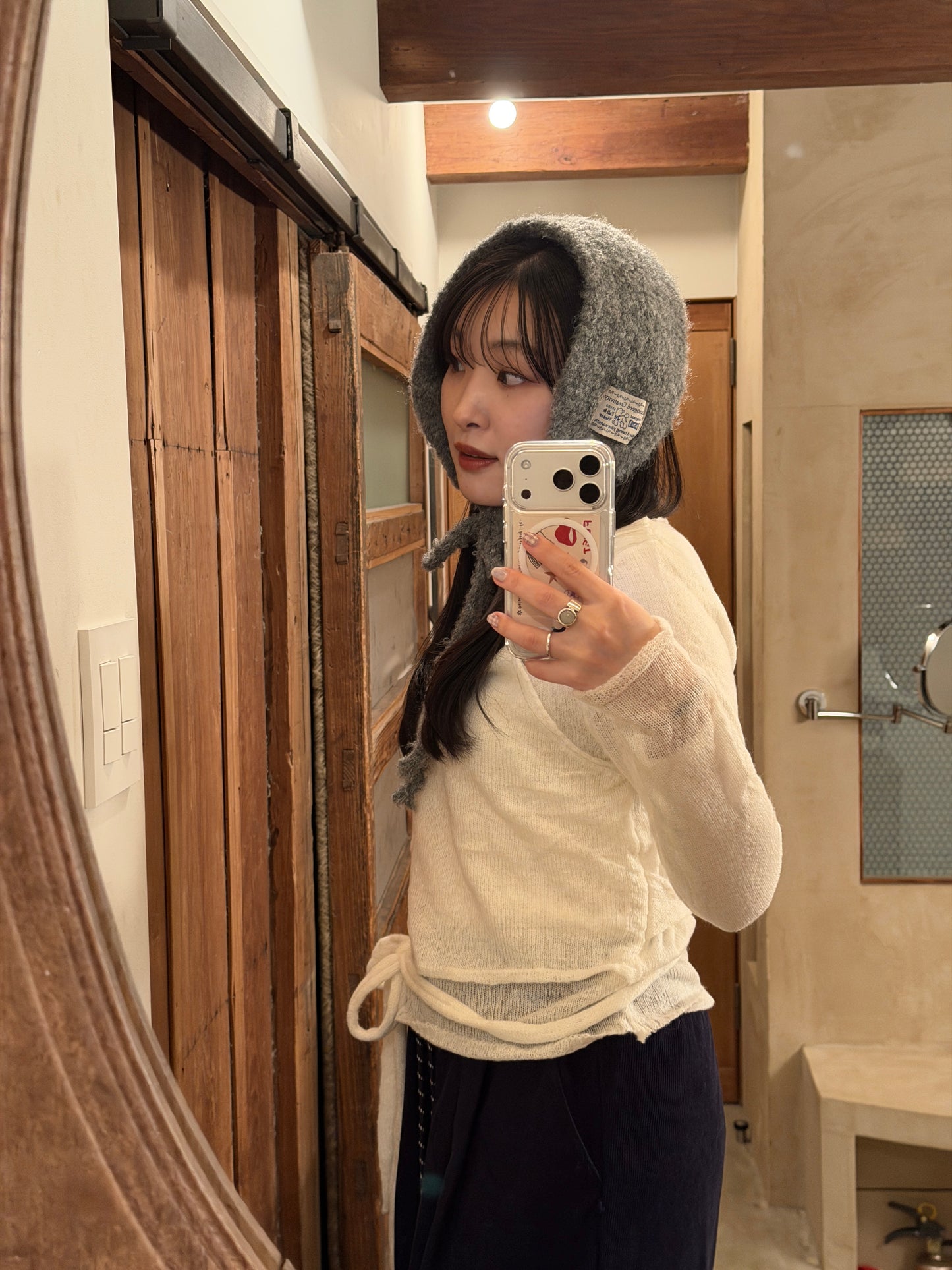 ニットリボンイヤーマフ DPB78250