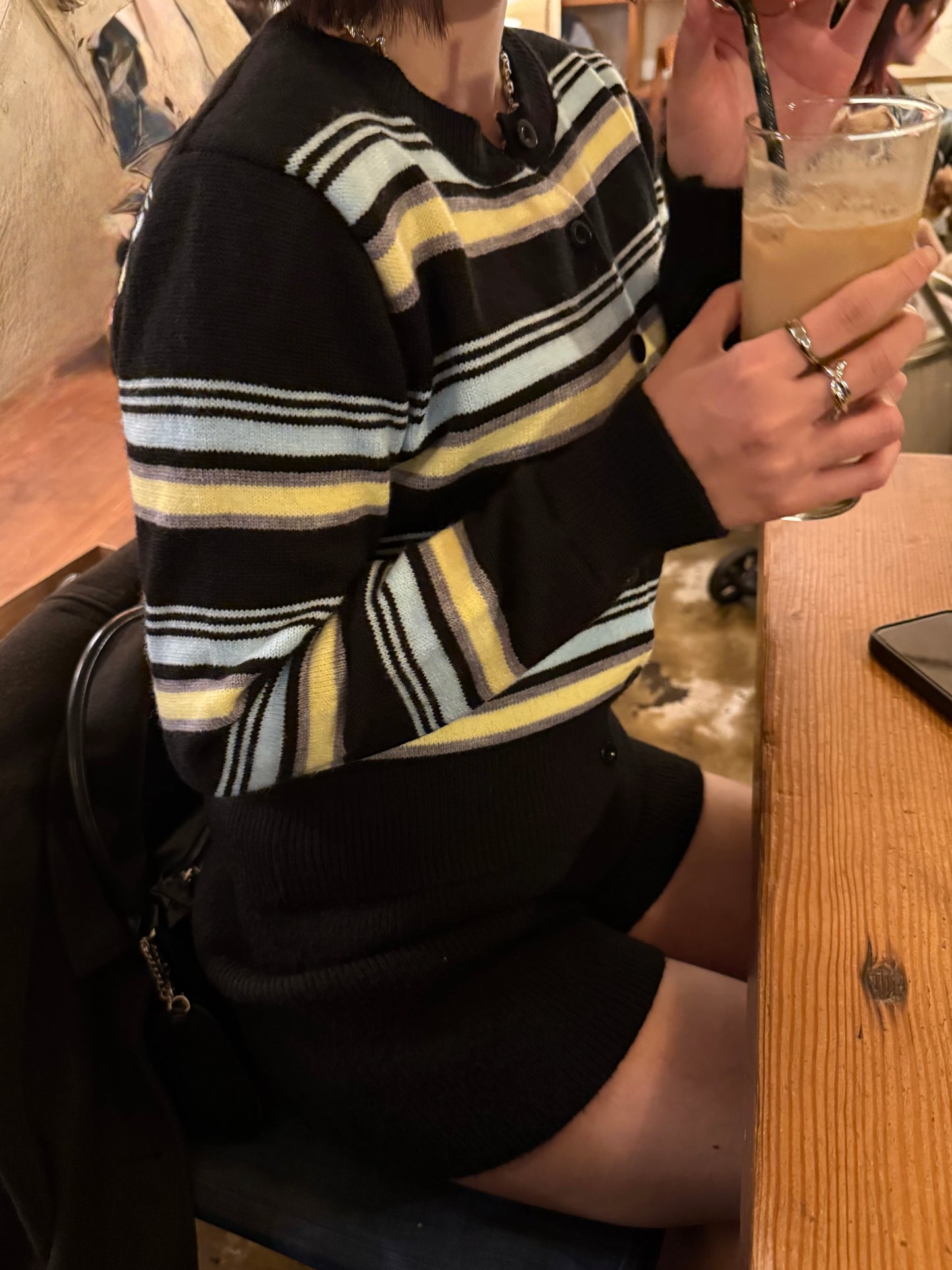 ボーダーカーディガン DPB93059