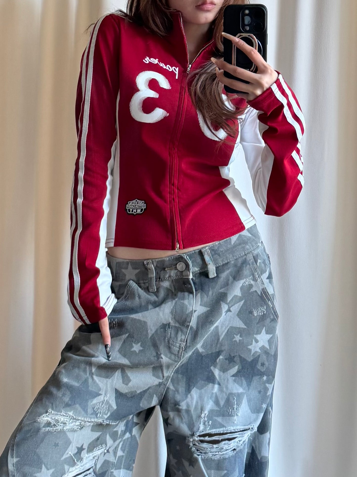 ダブルジップナンバートップス DPB86196