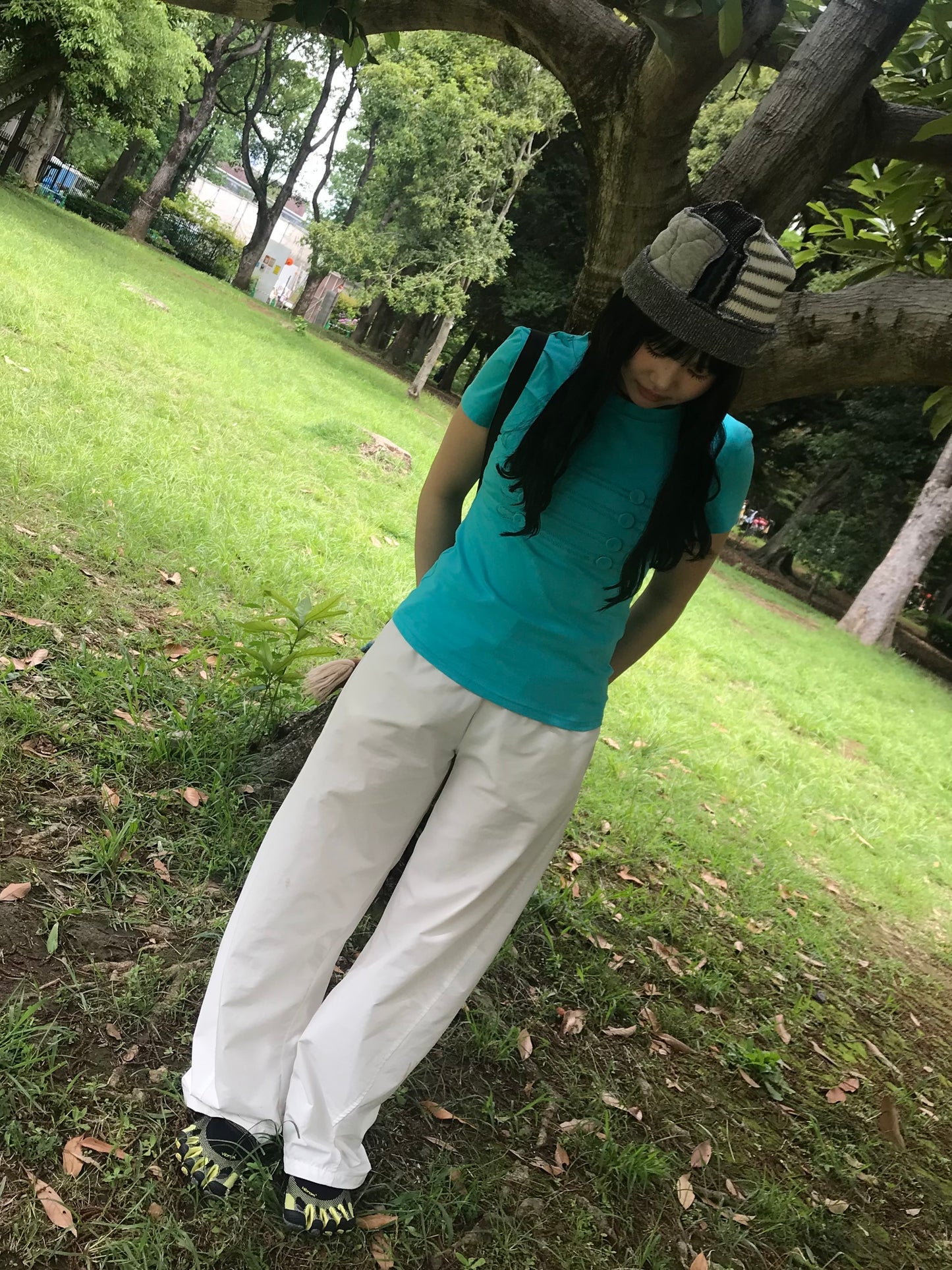 カーブバルーンホワイトパンツ DPC04092