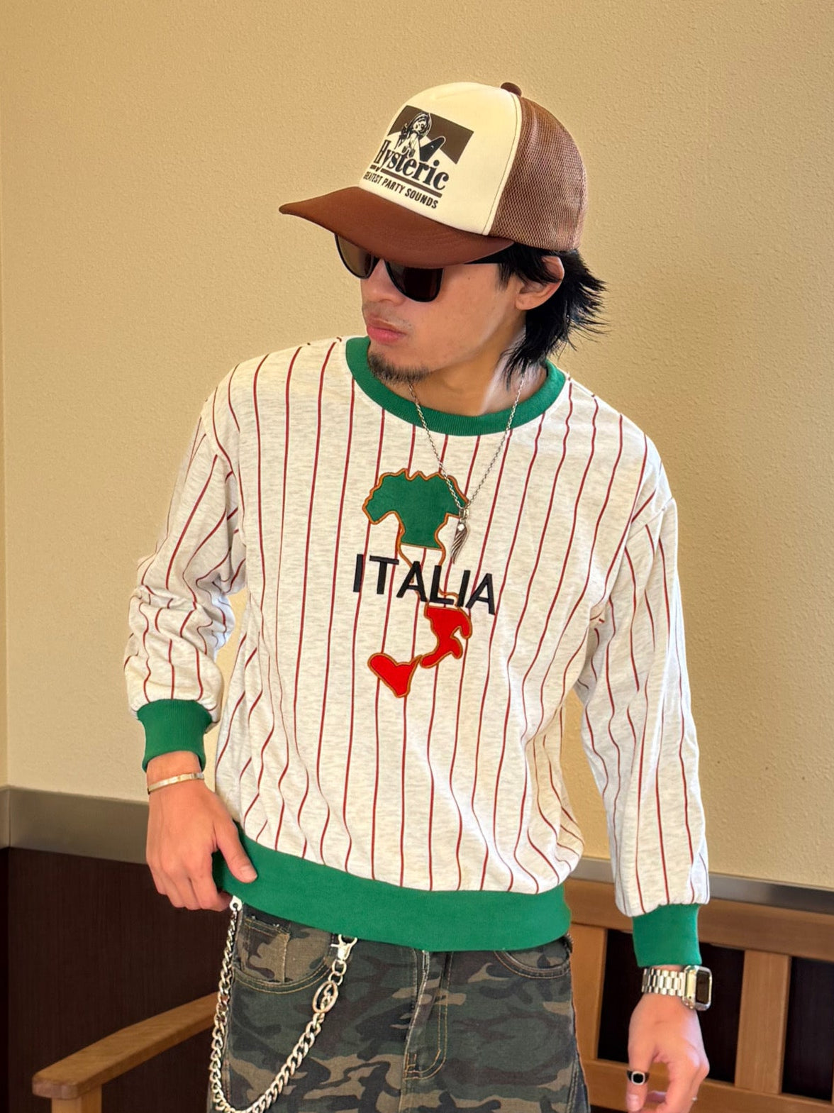 ストライプイタリアスウェット DPB90116