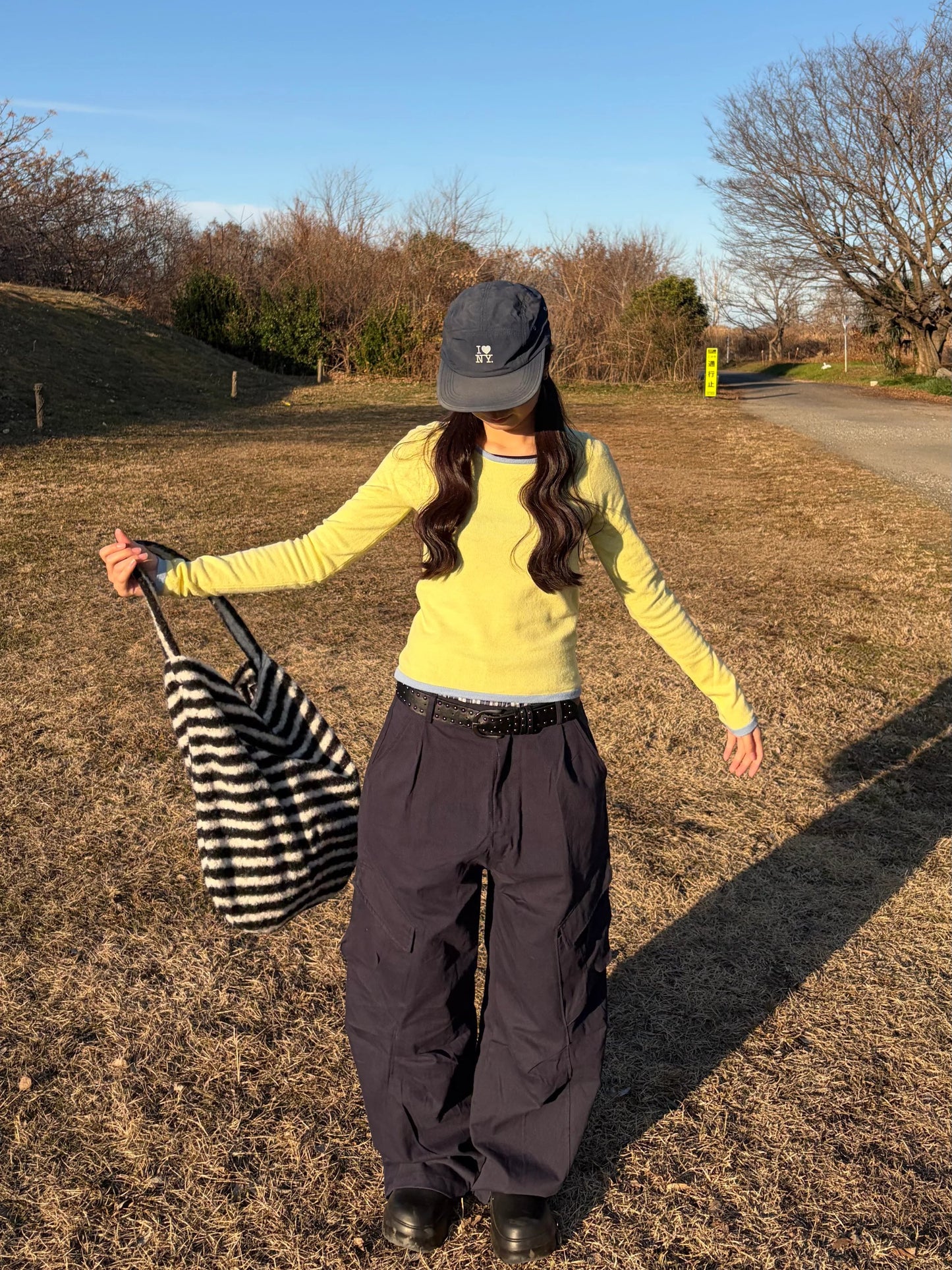 ストライプショルダーバック DPB92097