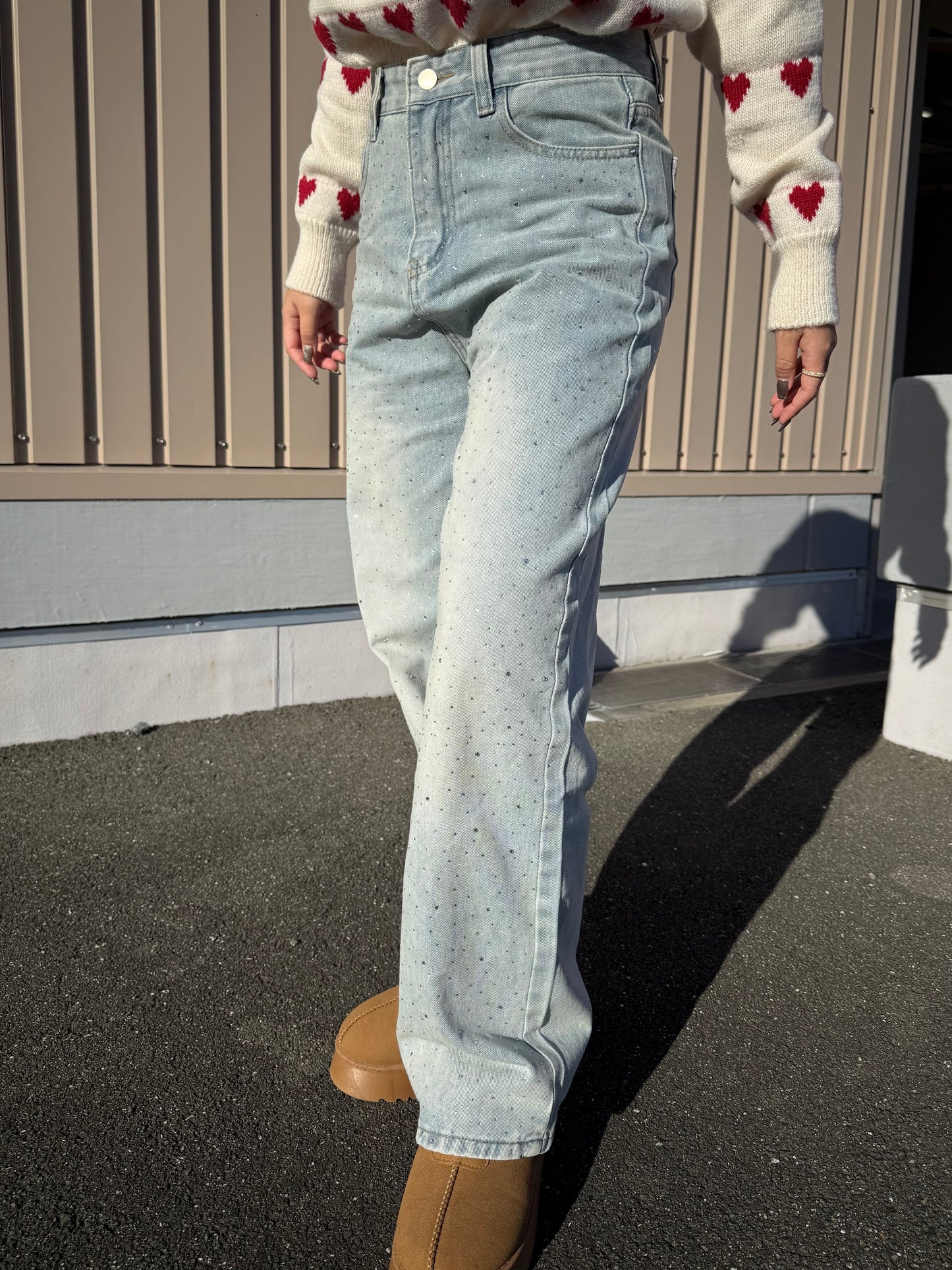 ストーンハイウエストデニムパンツ DPB73515