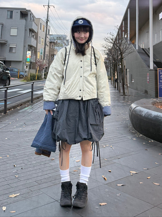 チェックダウンジャケット DPA43716