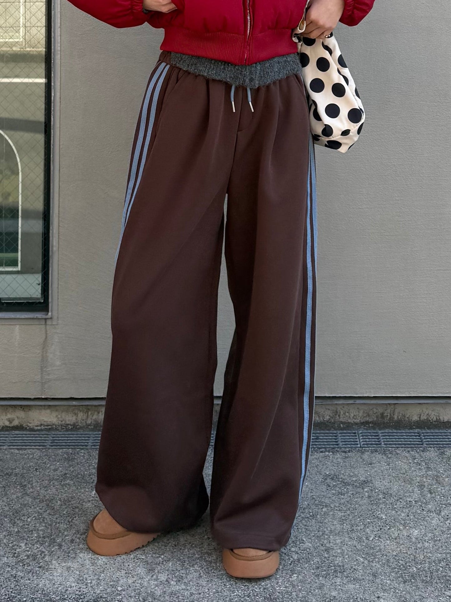 サイドラインバイカラーパンツ DPB91103