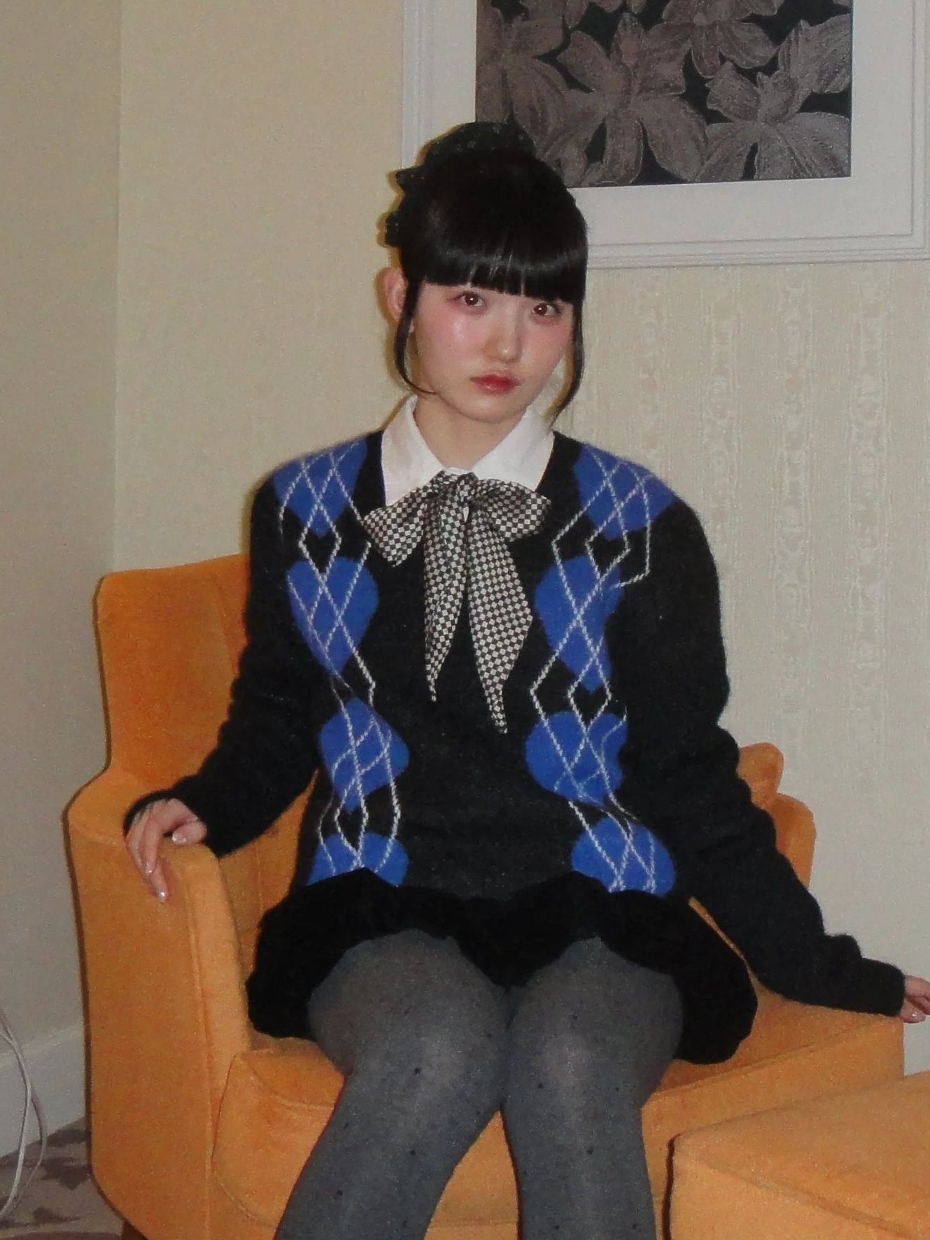 アーガイルハートニット DPA43721