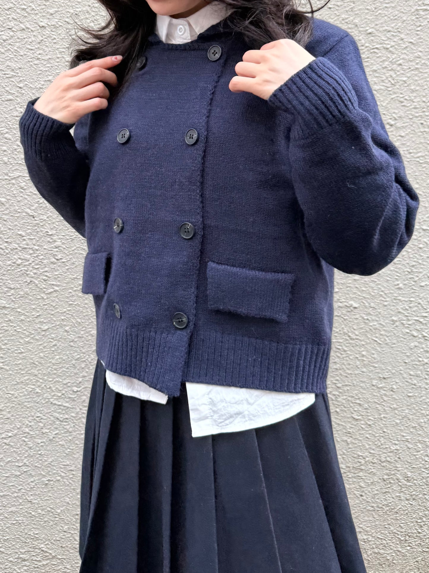 ダブルボタンセーター DPA43736