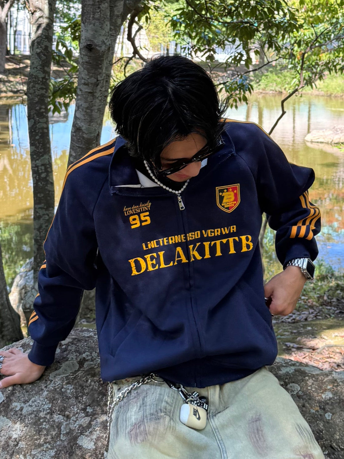 現行　ケイミー　スマートストレッチ ロングマニッシュジャケットM ダークネイビー 再生産・通年素材】スマートストレッチ ダークネイビー ロング