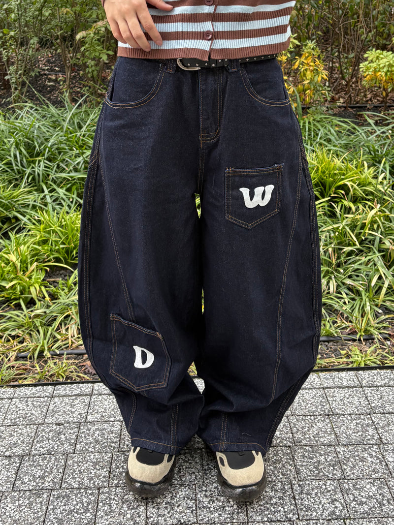 【大セール中即日発送】NOZOMI ISHIGURO デニムパンツプリントパンツ レタープリントシミターデニムパンツ DPB99002 – CRAMMY