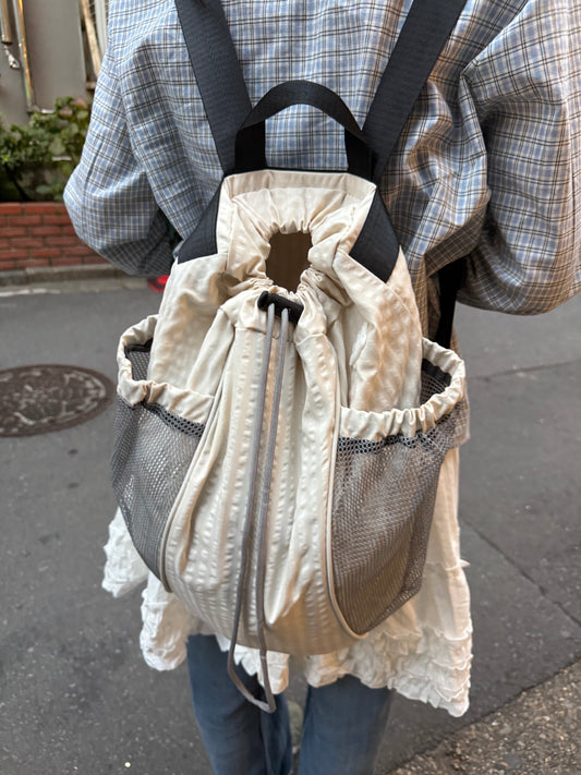 ホワイトメッシュバッグパック DPA43683