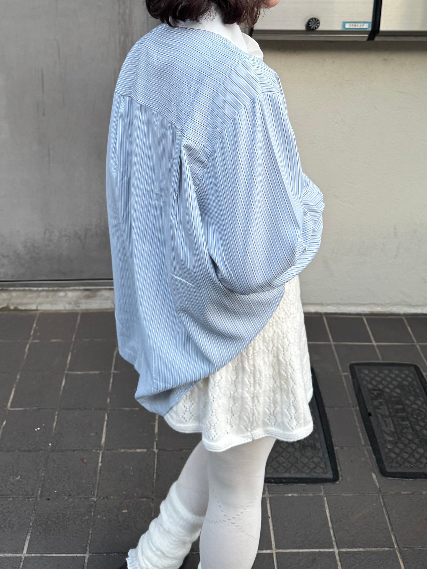 ローズストライプボウタイシャツ DPC03031