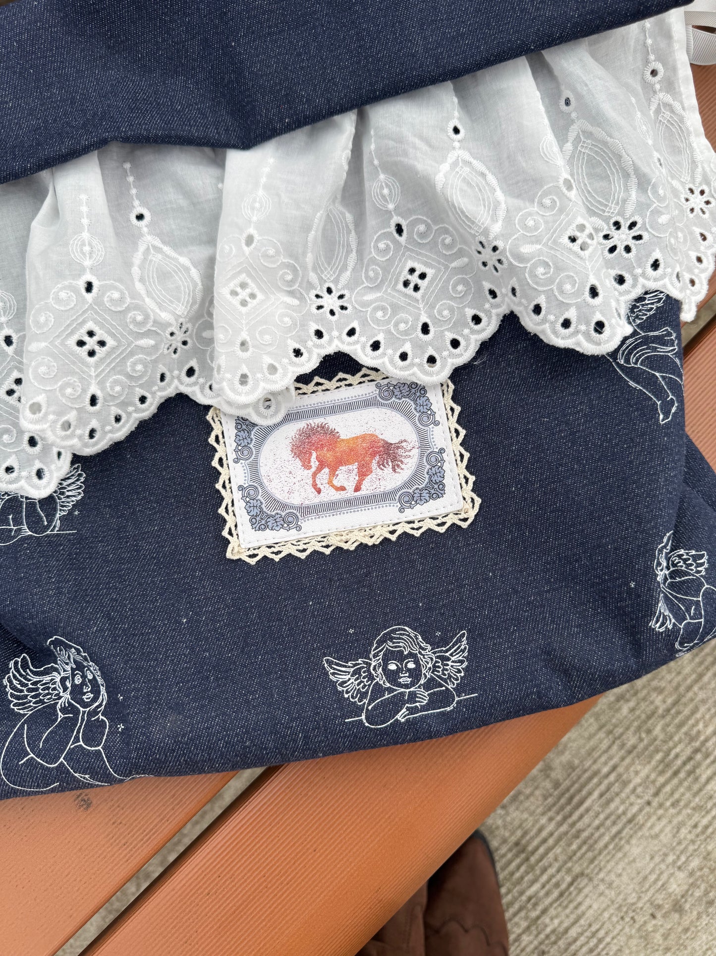 エンジェルレースデニムショルダーバッグ DPC03028