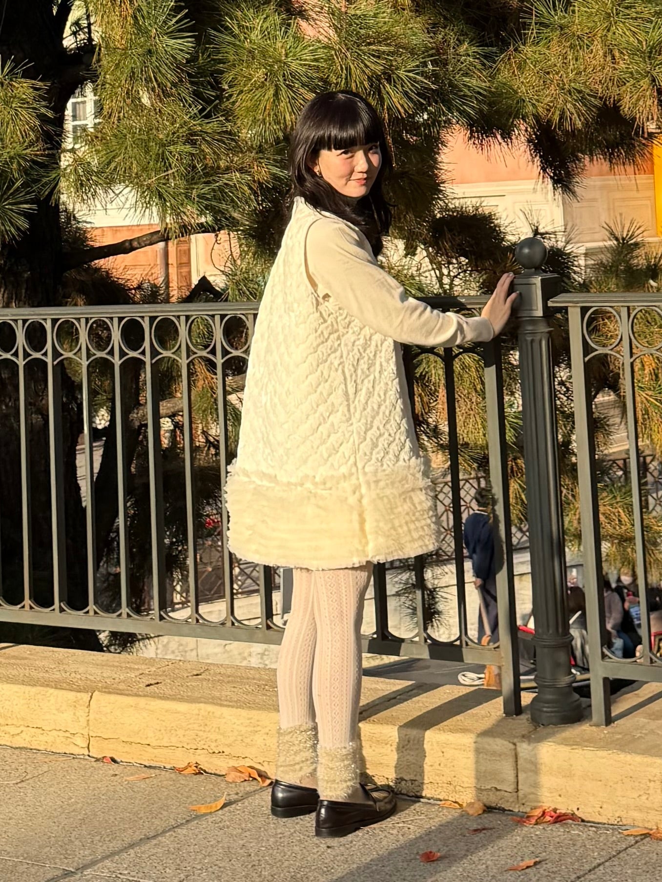 キルティングファーワンピース DPA43712