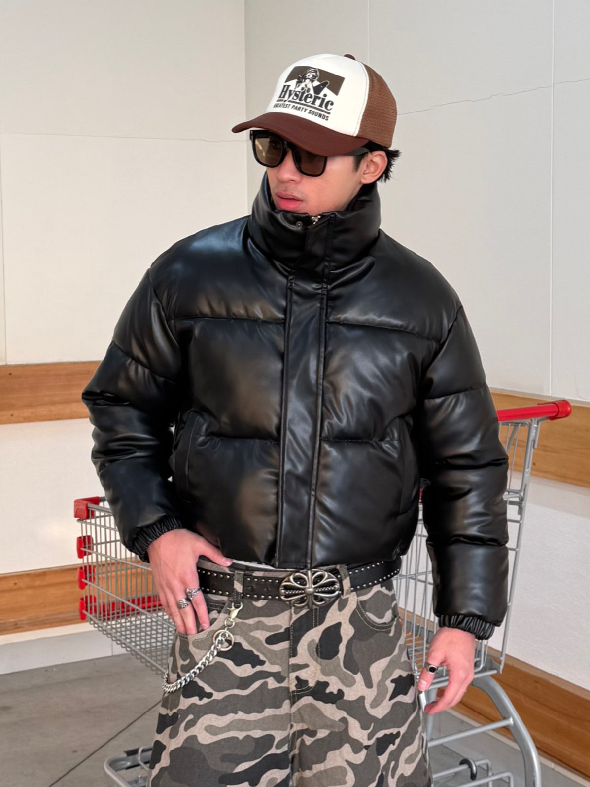 レザーライクパデットジャケット DPB90158