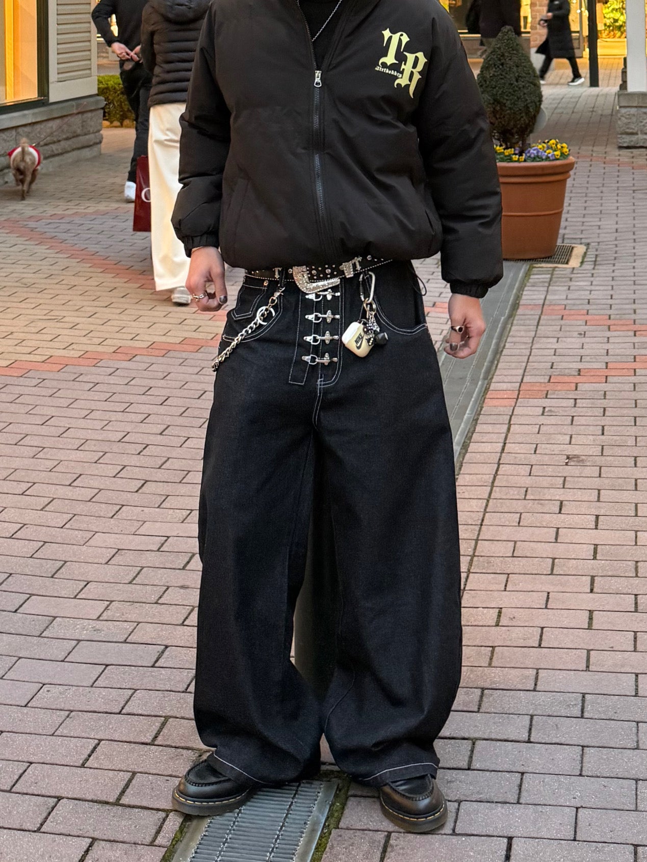 フロントデザインデニムパンツ DPB90108