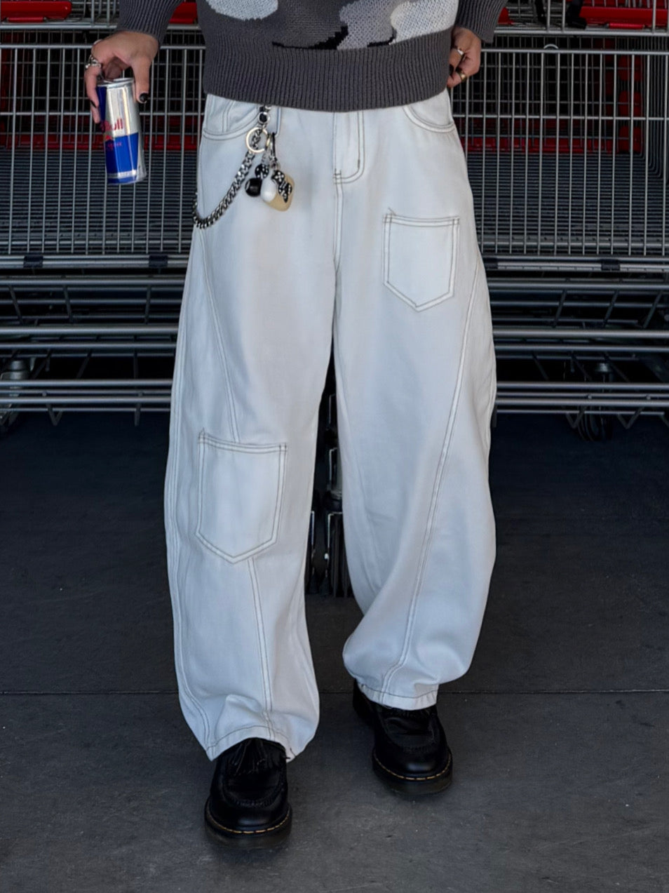 ホワイトデニムパンツ DPB90073