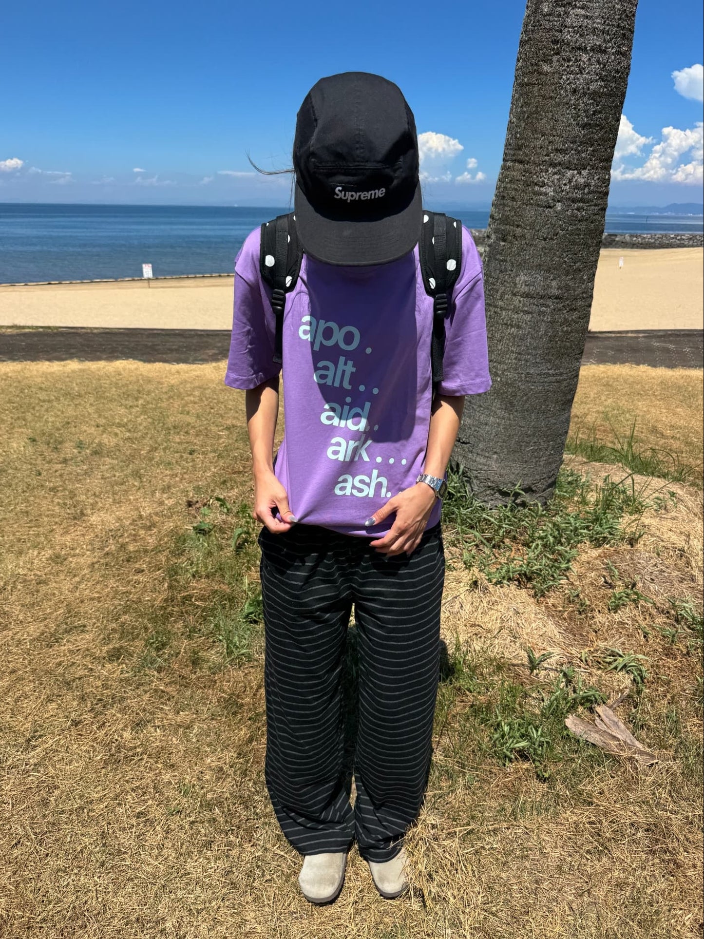レタリングクルーネックTシャツ DPC07057