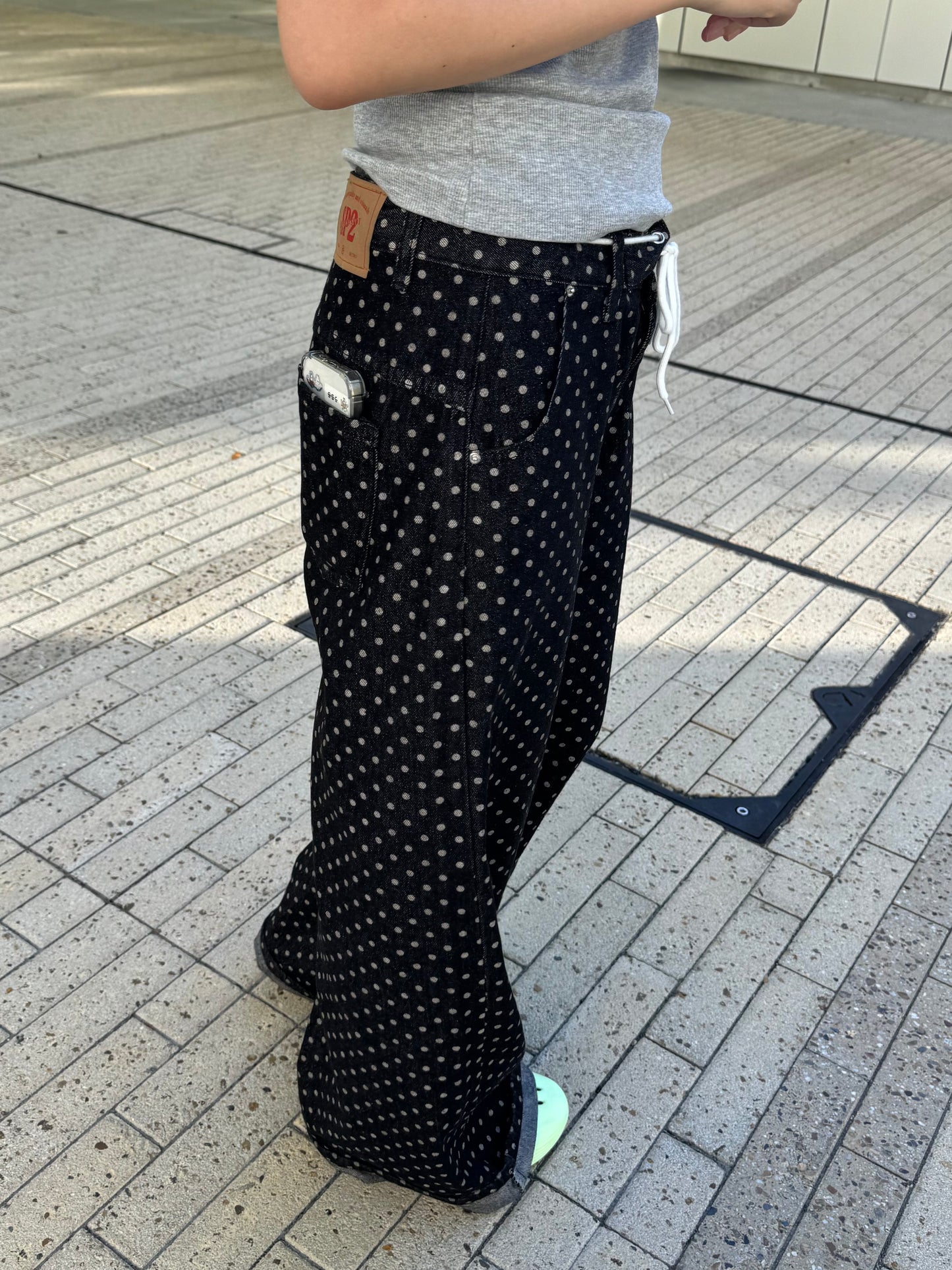 ドットワイドデニムパンツ DPB85316