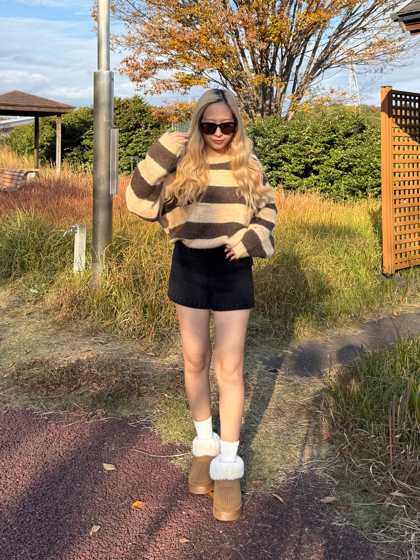 リブニットパンツ DPB73507