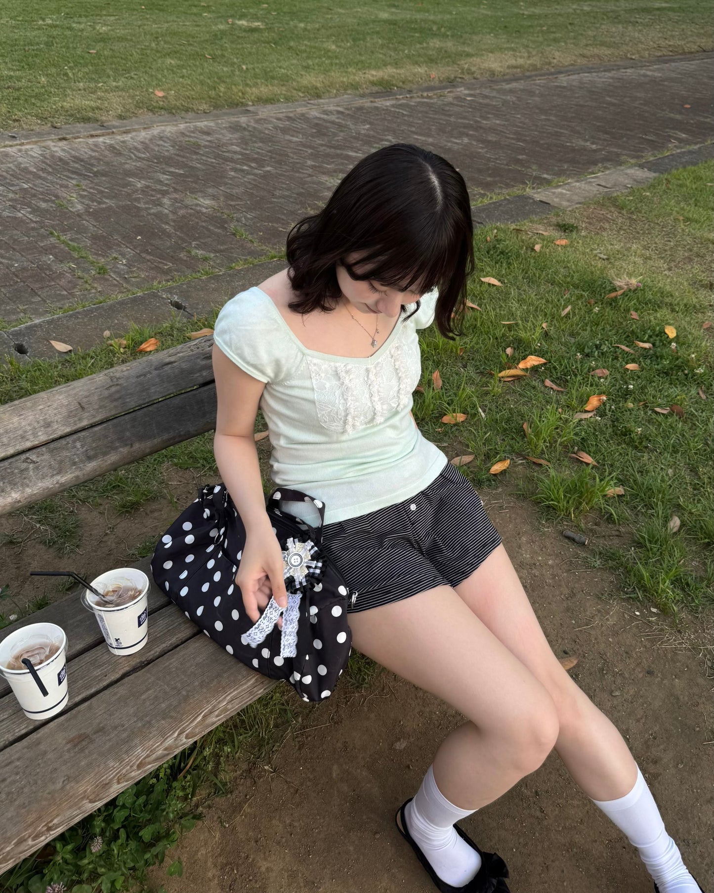 ボーダーショートパンツ DPC03065