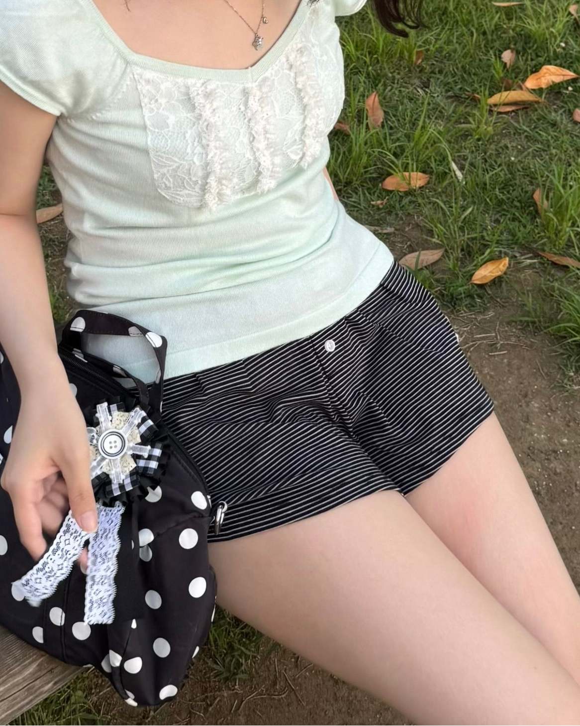 ボーダーショートパンツ DPC03065