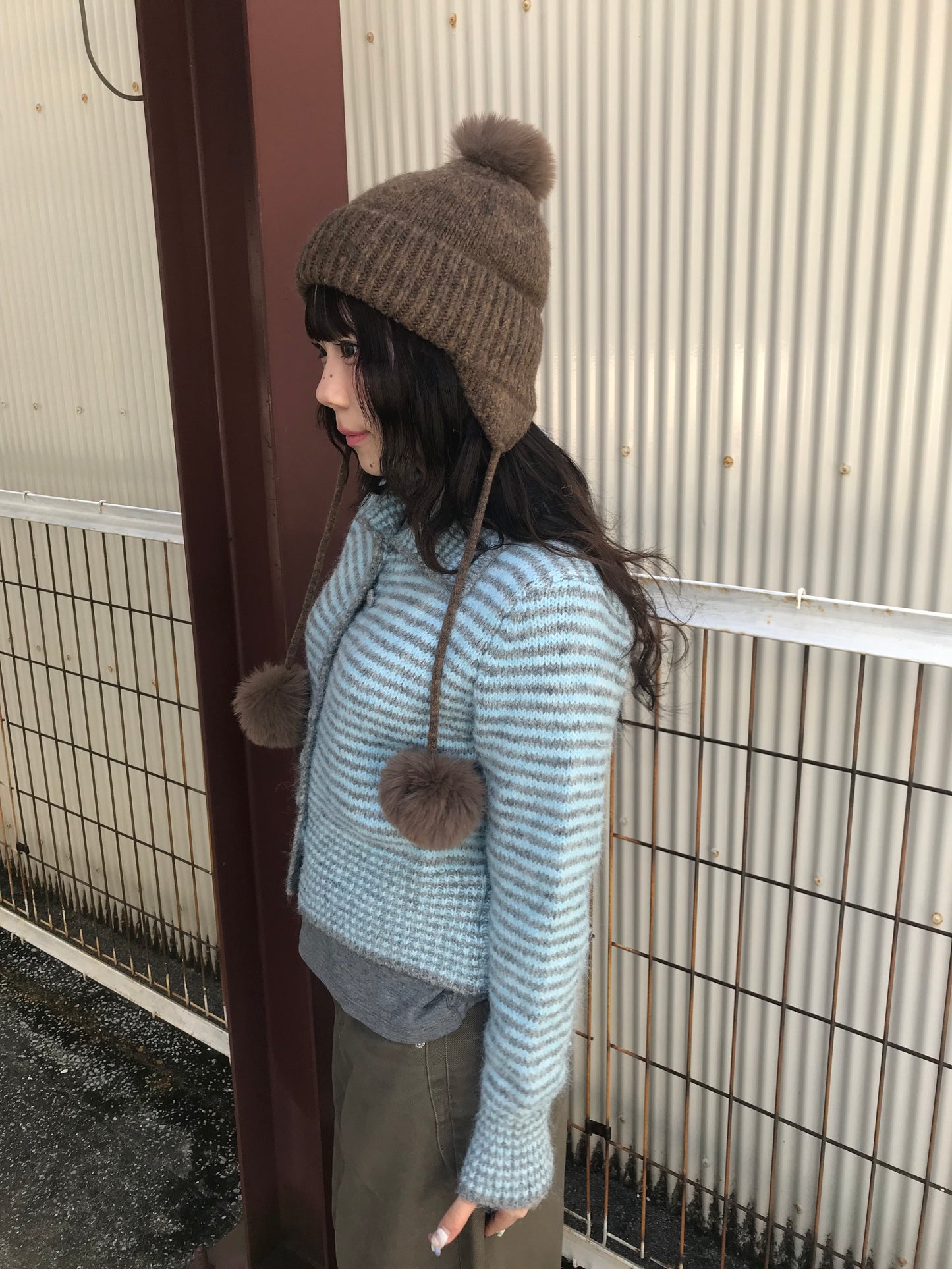 ボーダースカイブルーニット DPB89166