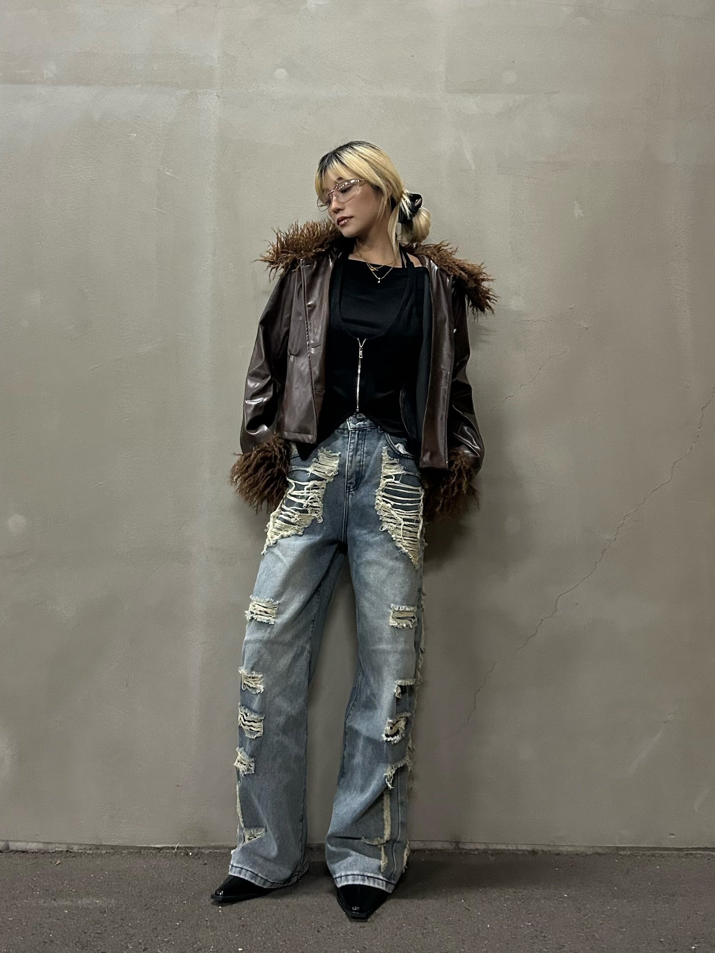 ハイダメージデニムパンツ DPB26667