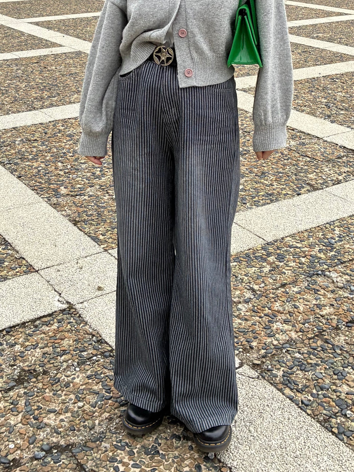 ストライプストレートパンツ DPA61445