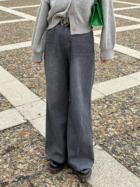 ストライプストレートパンツ DPA61445