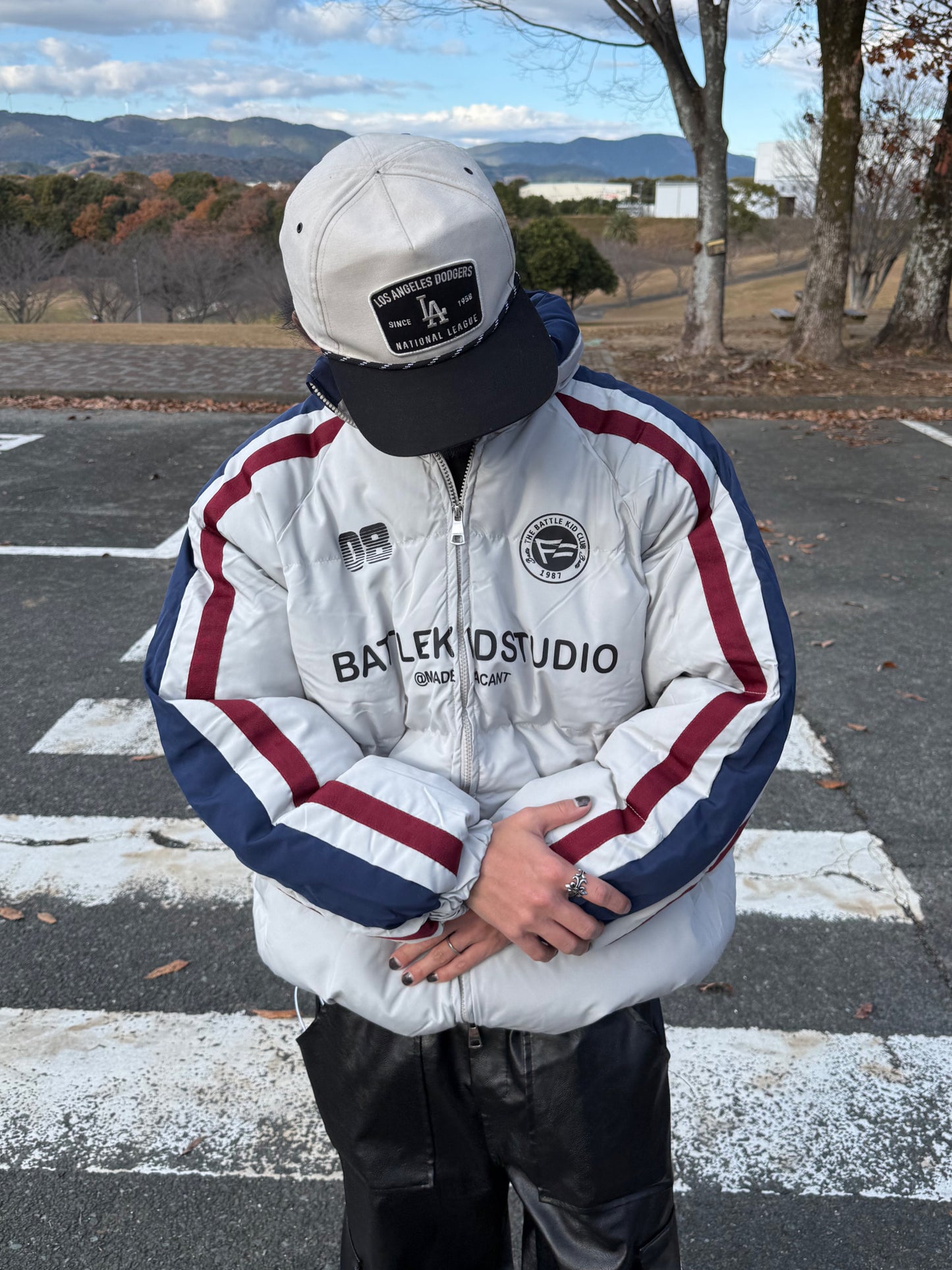 ラインストリート中綿ジャケット DPB90103