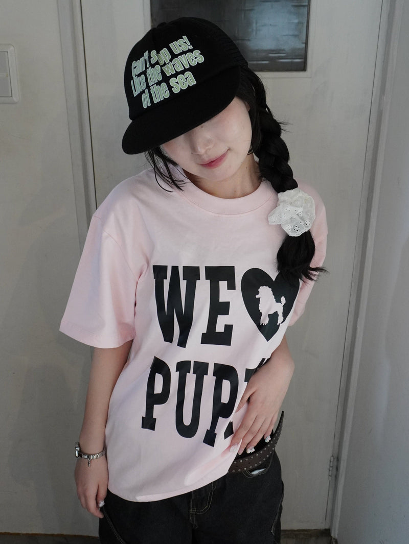 ファーストラブ プリント Tシャツ Green Parks（グリーンパークス）の「□First Love ライラックフォトpt