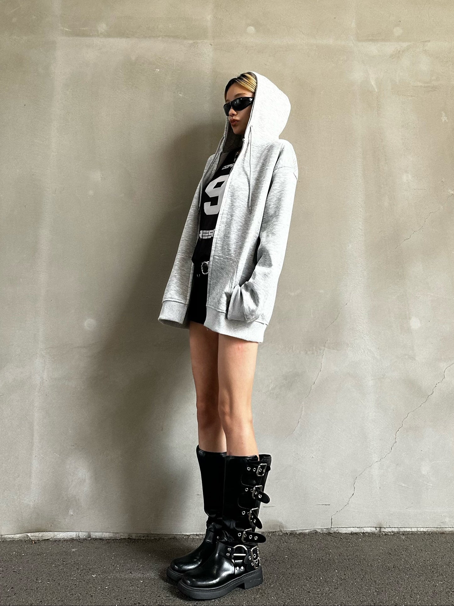 ルーズフードジップパーカー DPB26625