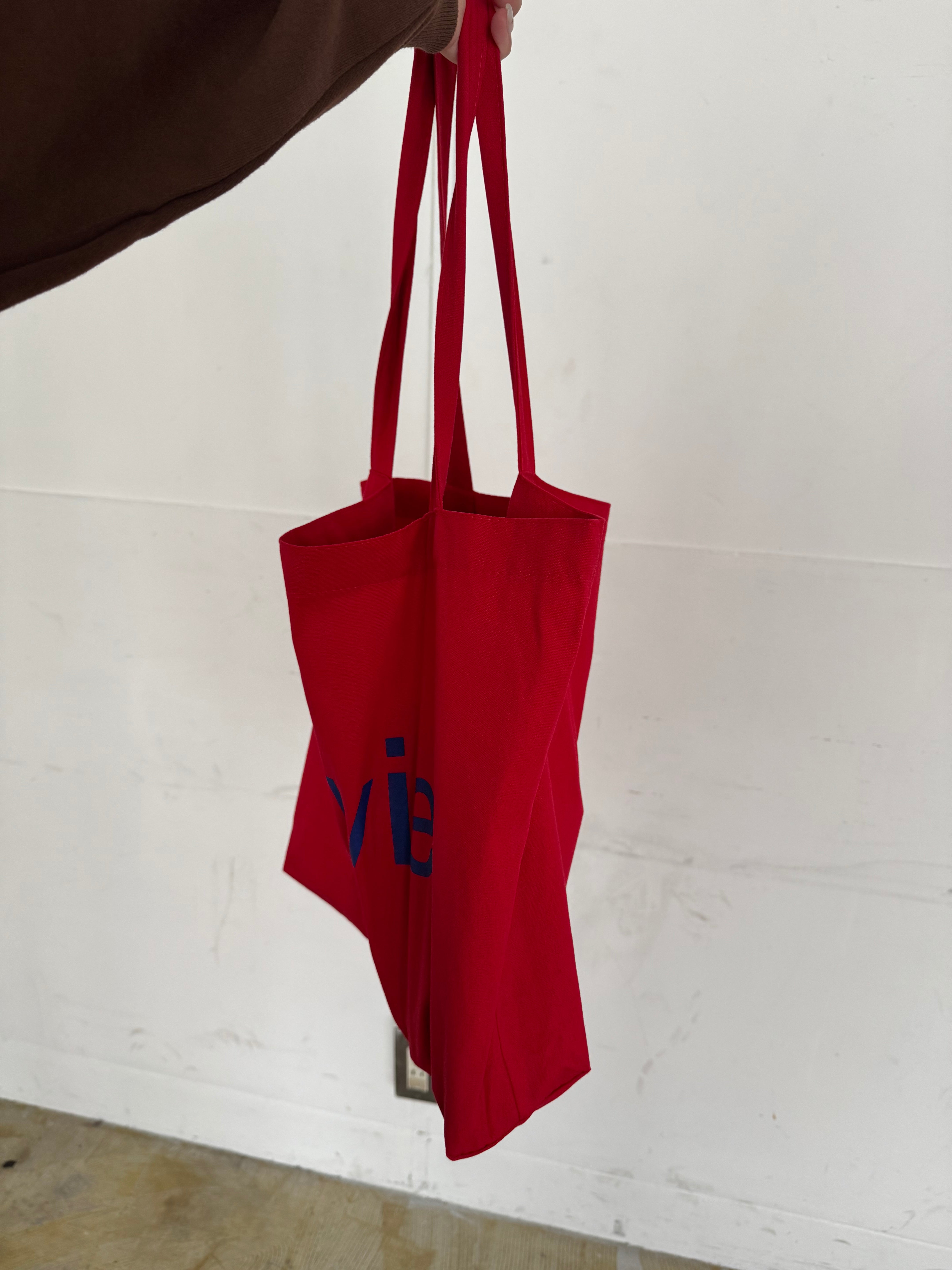 【美品】DECEMBERAY トートバッグ ネイビー/レッド 美品】DECEMBERAY トートバッグ ネイビー/レッド