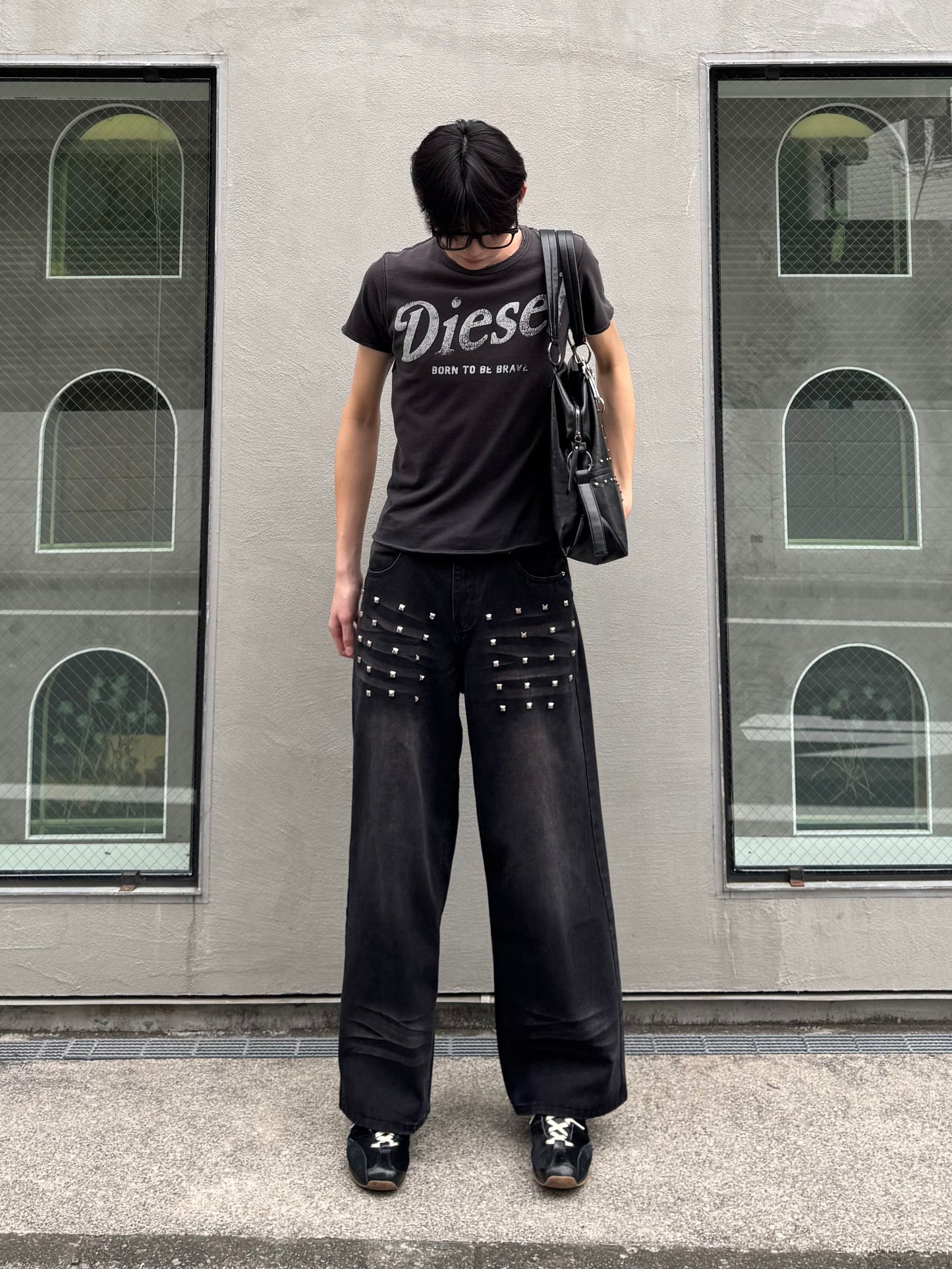 フロントスタッズデニムパンツ DPC05001