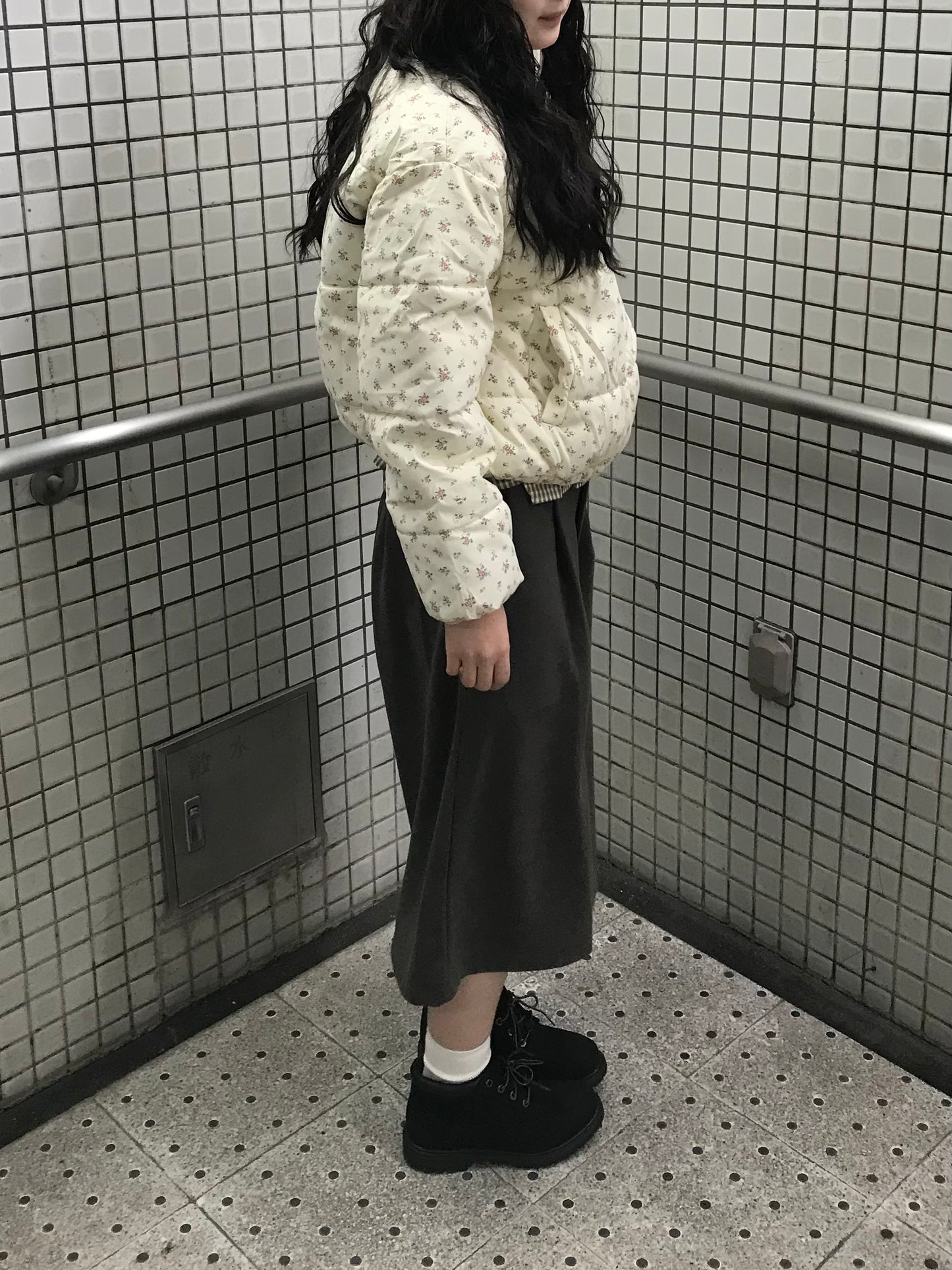 スモールフラワーパターンダウン DPB85436