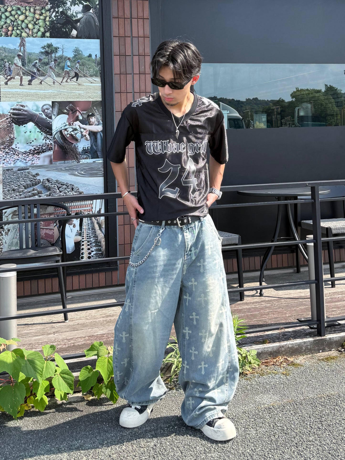 クロスオーバーデニムパンツ DPB90254