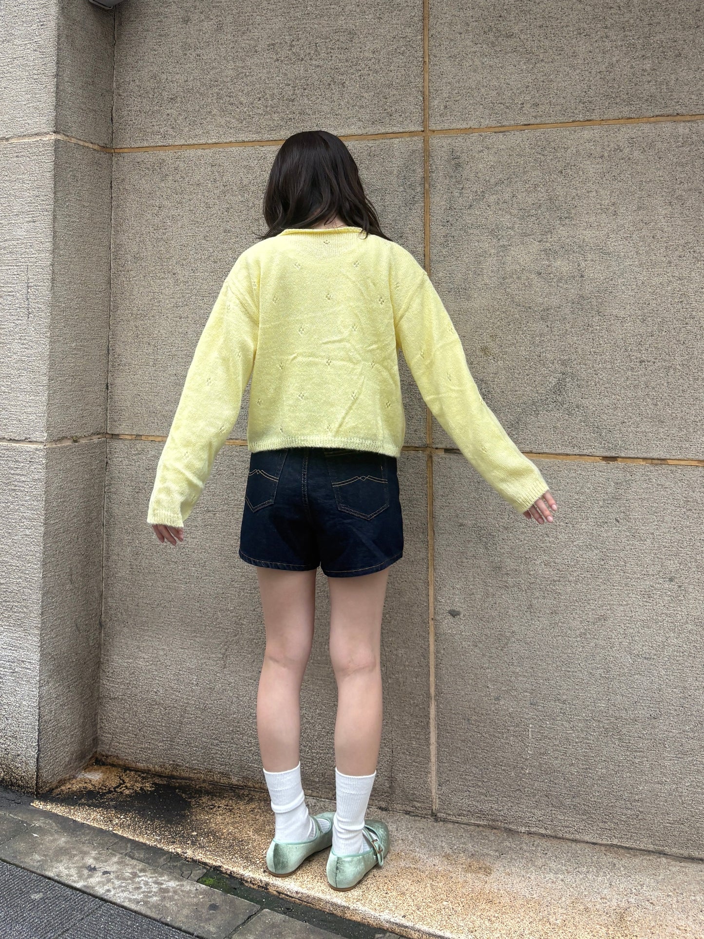 Aラインデニムショートパンツ DPA43805