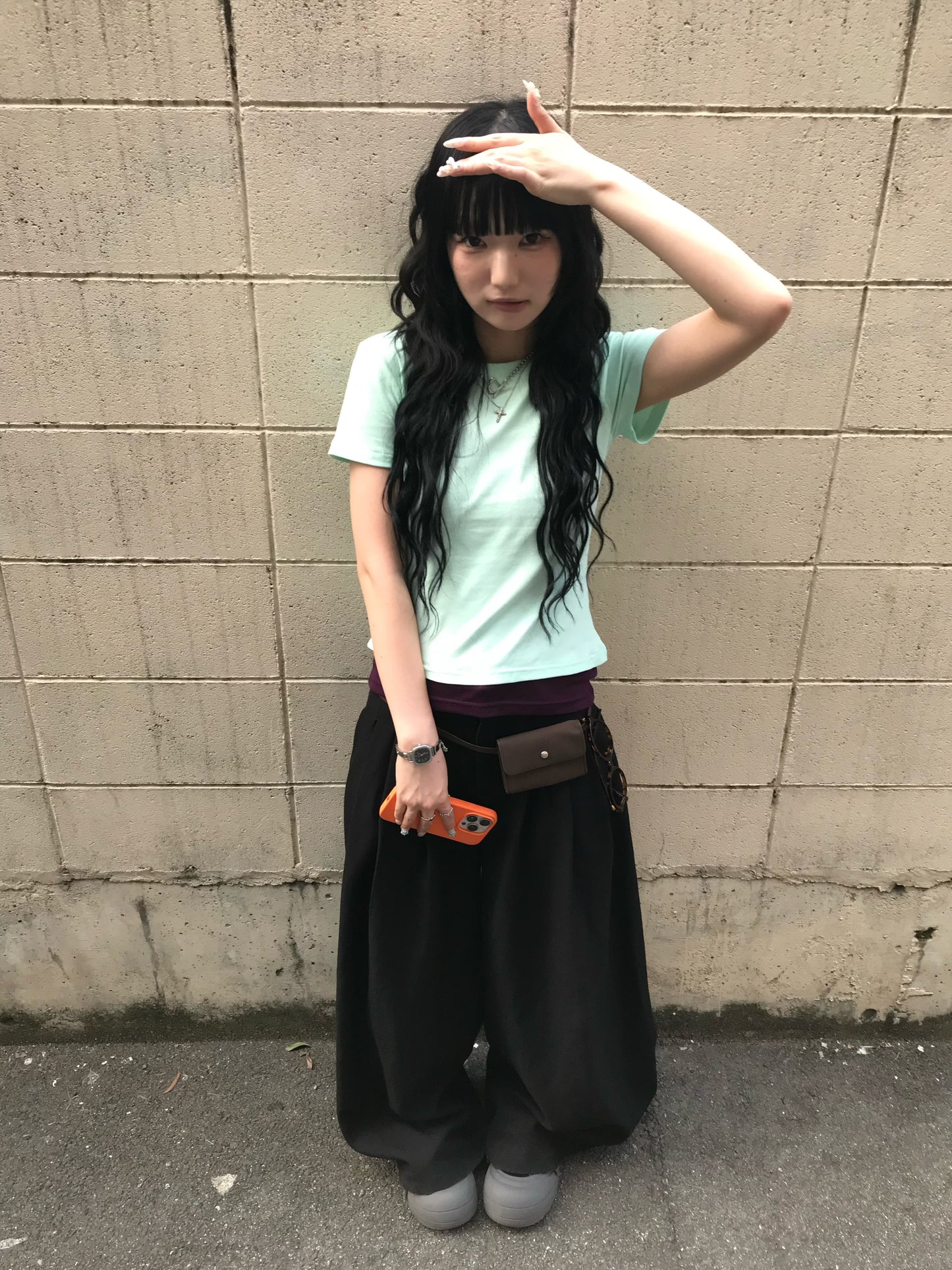 【即納】フレアワイドスラックス DPB85427S