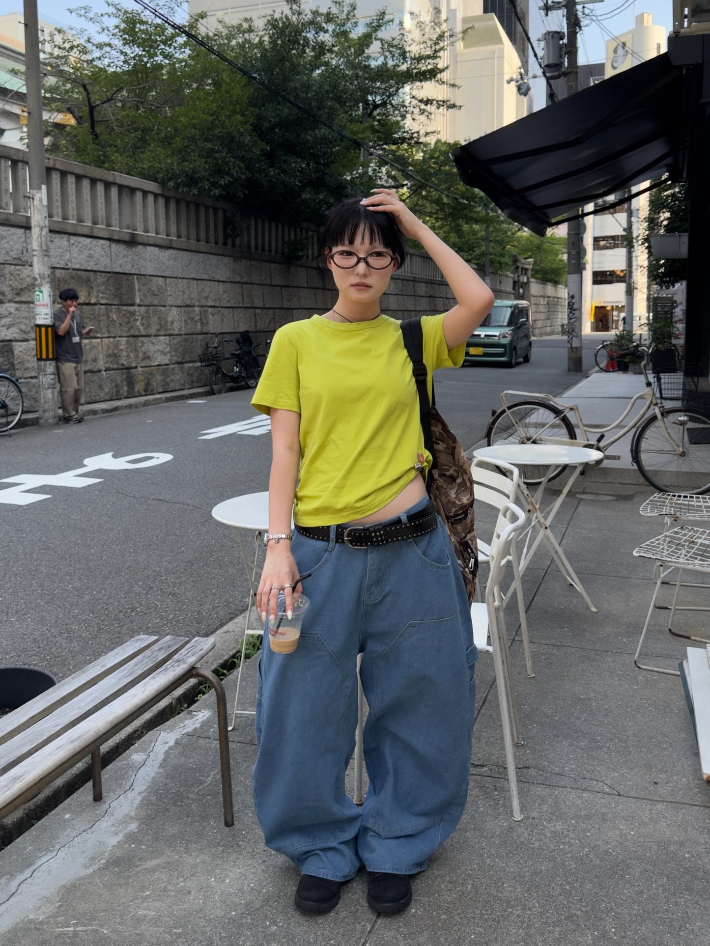 カジュアルダブルニーデニムパンツ DPB85570