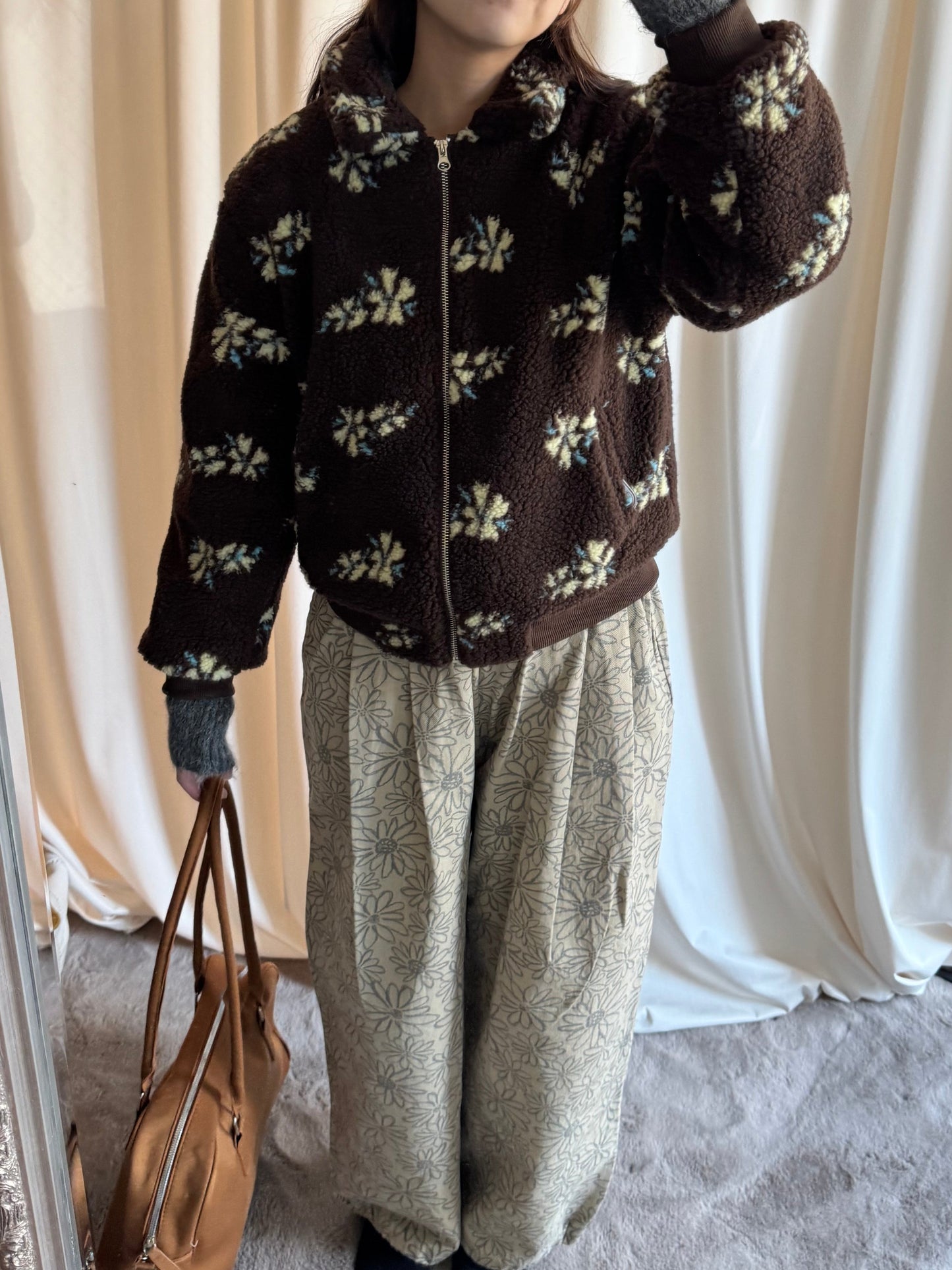 フラワーボアジャケット DPB91068