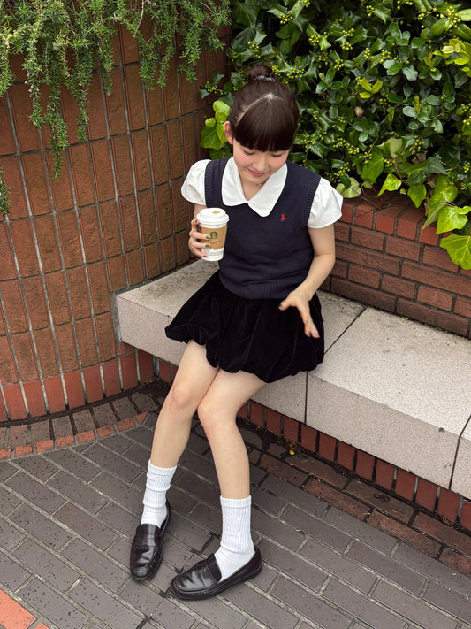 【即納】ブラックバルーンミニスカート DPA43719S