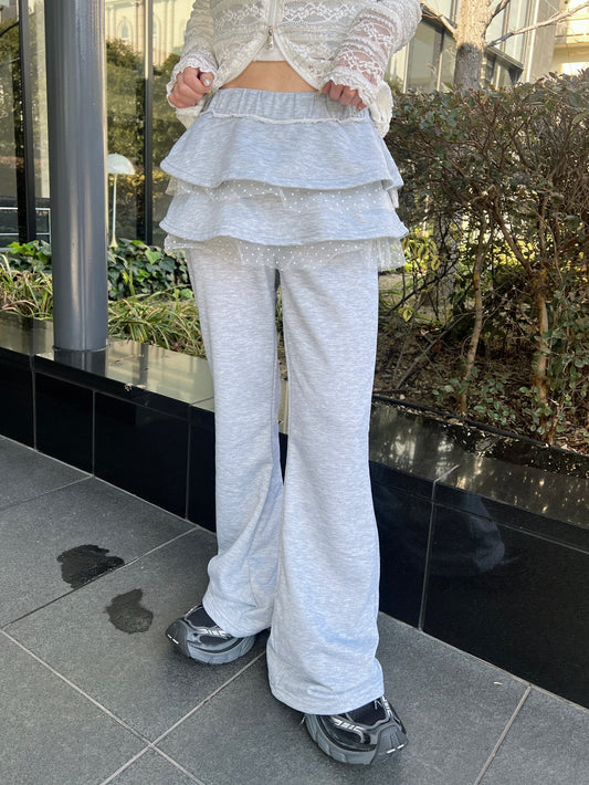 スカートレイヤードスウェットパンツ DPB79223