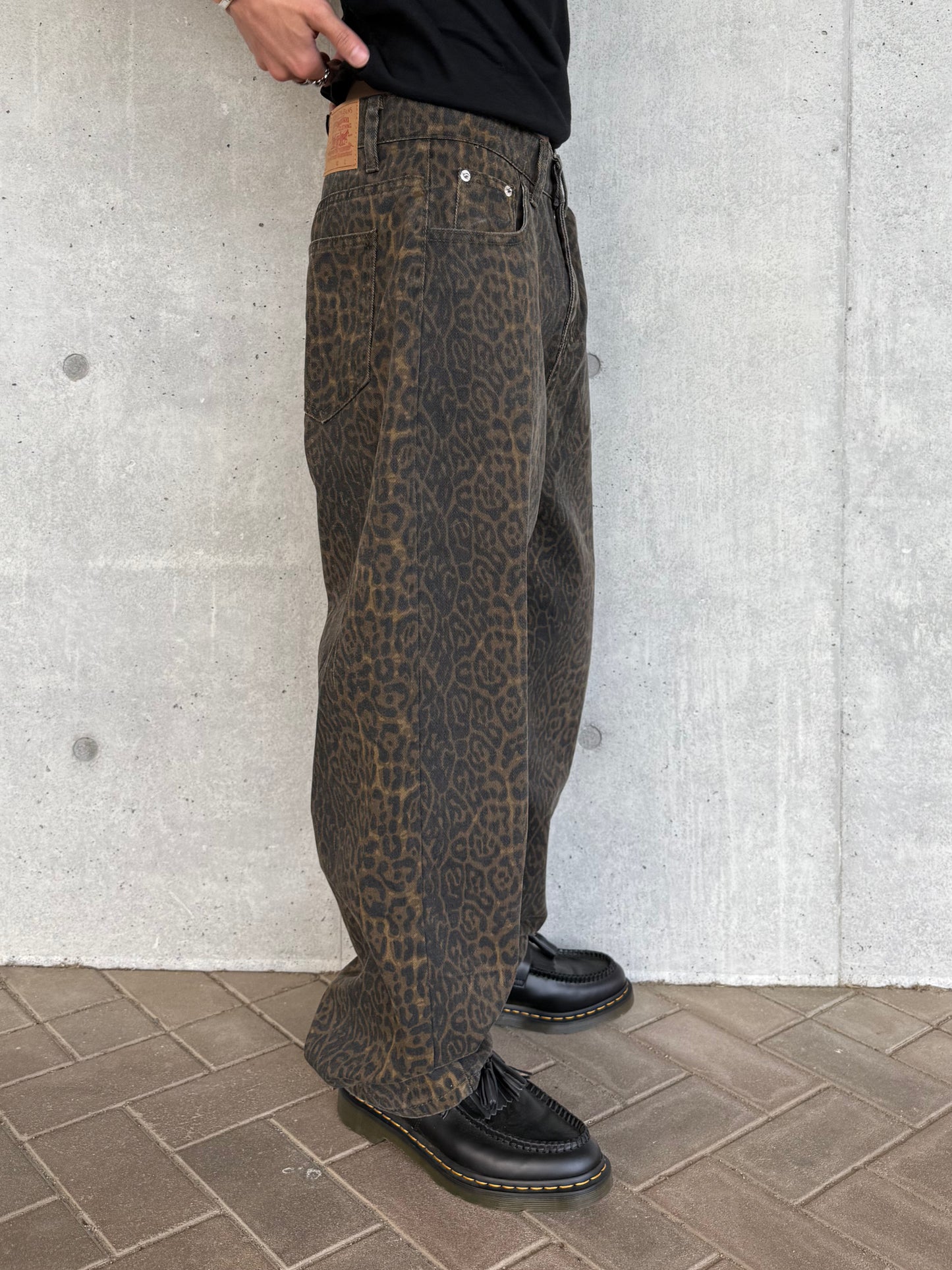 レオパードデニムパンツ DPB90234