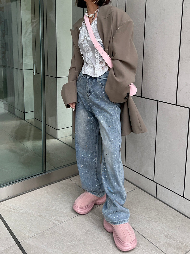ラインストーンデニムパンツ DPB79252 – CRAMMY