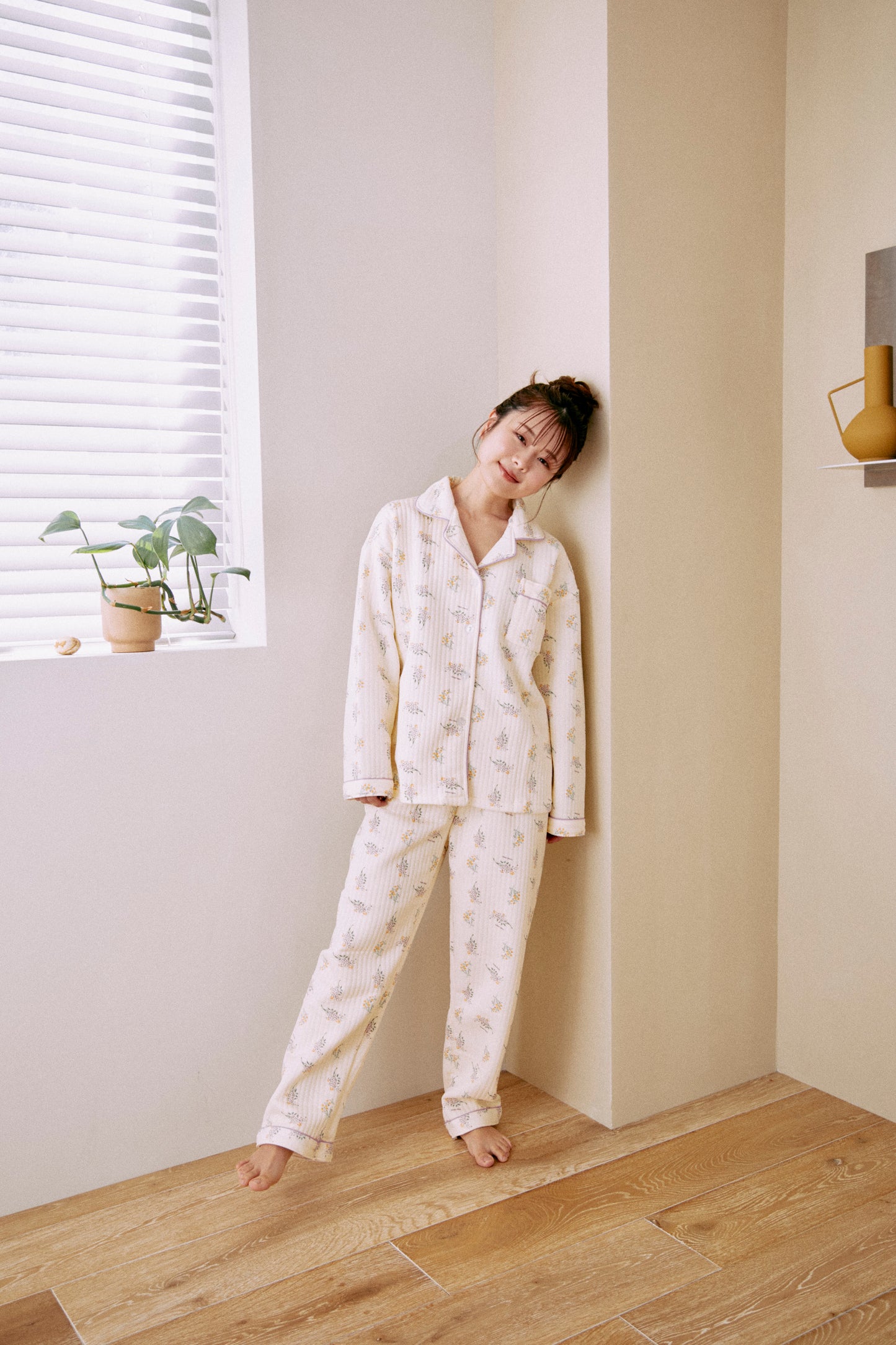 【にたまご】flower quilt pajamas